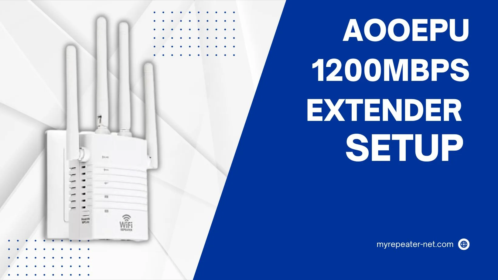 Read more about the article How to setup AOOEPU 1200Mbps WiFi Extender?